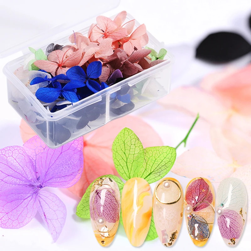 3D Цветочные наклейки для нейл-арта, сушеные цветы, консервированные ромашки, лист для украшения гель-лака для ногтей, маникюрные акриловые наконечники