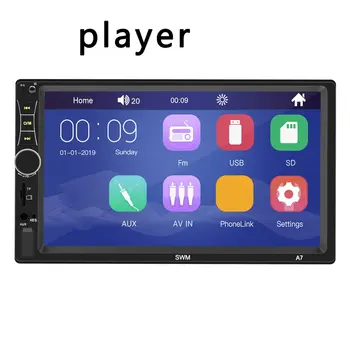 

2 Din Car Multimedia Player GPS Navigation with Map 7 inch HD Touch Screen Wireless Radio MP3 MP5 Player Radios