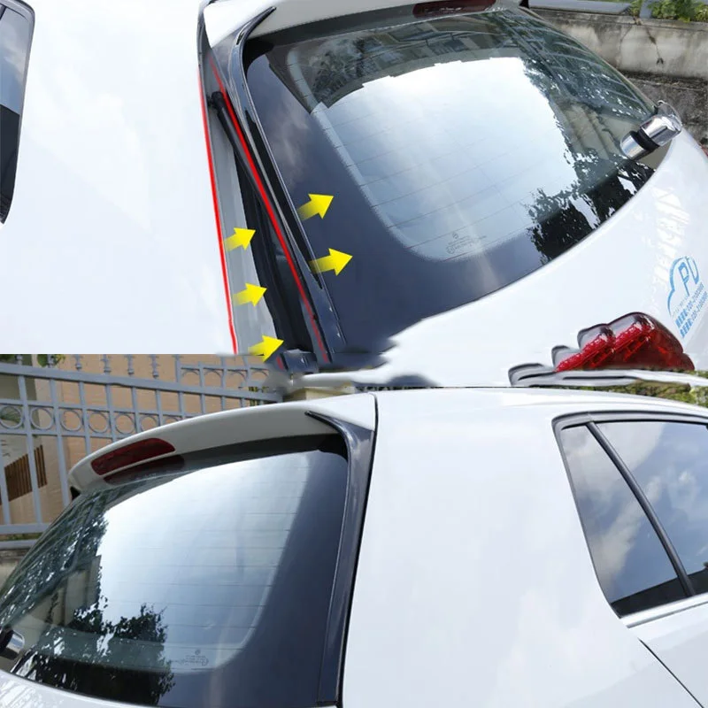 Carbon Fiber Rear Window Side Spoiler Wing Custom For VW GOLF 7 MK7 GTD R 2014-2018 Years Car-styling Auto Accessories | Автомобили и