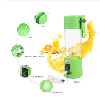 

Portable Juicer Cup USB Rechargeable Electric Automatic Bingo Vegetables Fruit Juice Tools Maker Cup Blender Mixer Bottle