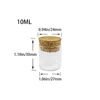 27x30x24mm 10ml Small Transparent Glass Bottle Cork Stopper Empty Crafts Decoration 10cc Bottles Food Saffron Jars Vials 12pcs 3