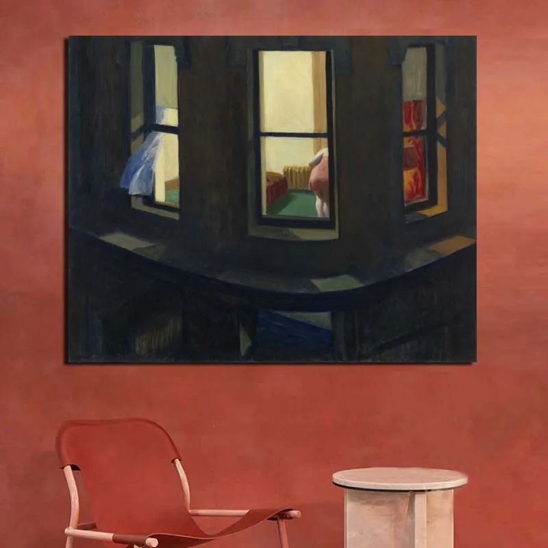 Эдвард Хоппер обои напечатанная Картина на холсте Гостиная украшения дома Современные настенные Арт постеры с масляной живописью фото рамки