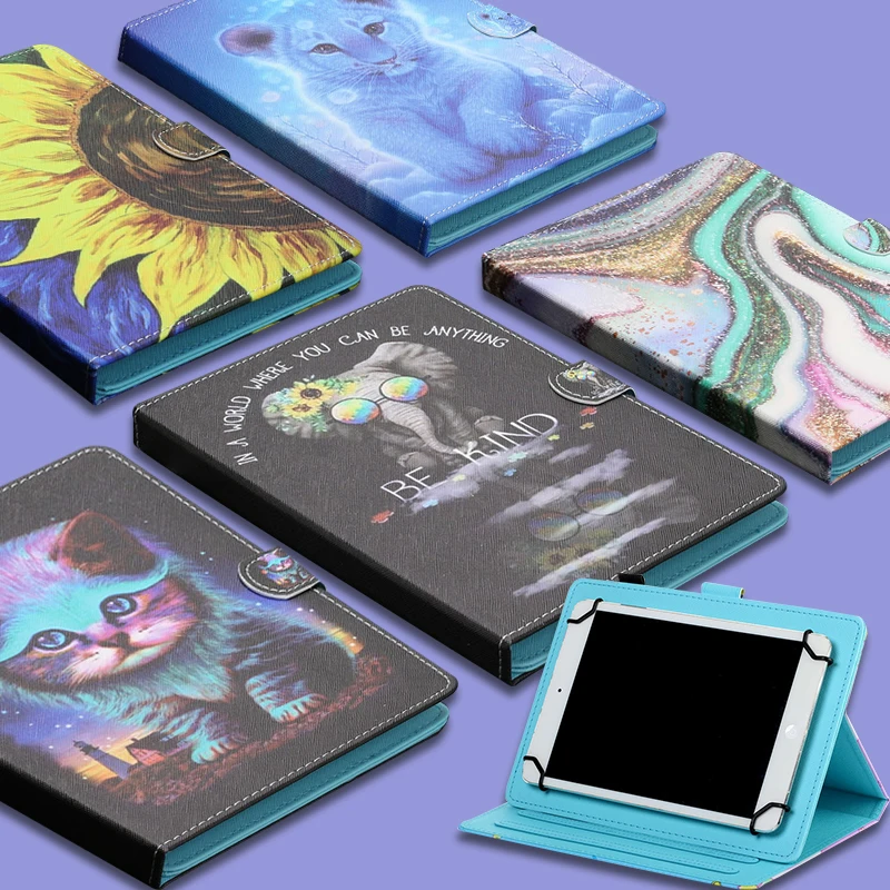 Чехол из ПУ кожи для Samsung /Xiaomi/Lenovo/Asus/Huawei Pad 7 9 8 0 4 дюйма|Чехлы планшетов и