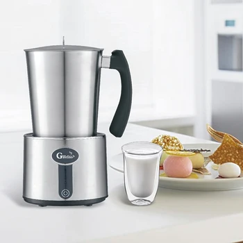 

230ML Automatic Milk Frother Milk Steamer Electric Cappuccino Hot /Cold Coffee Stainless Steel Milk Frother 220V-240V
