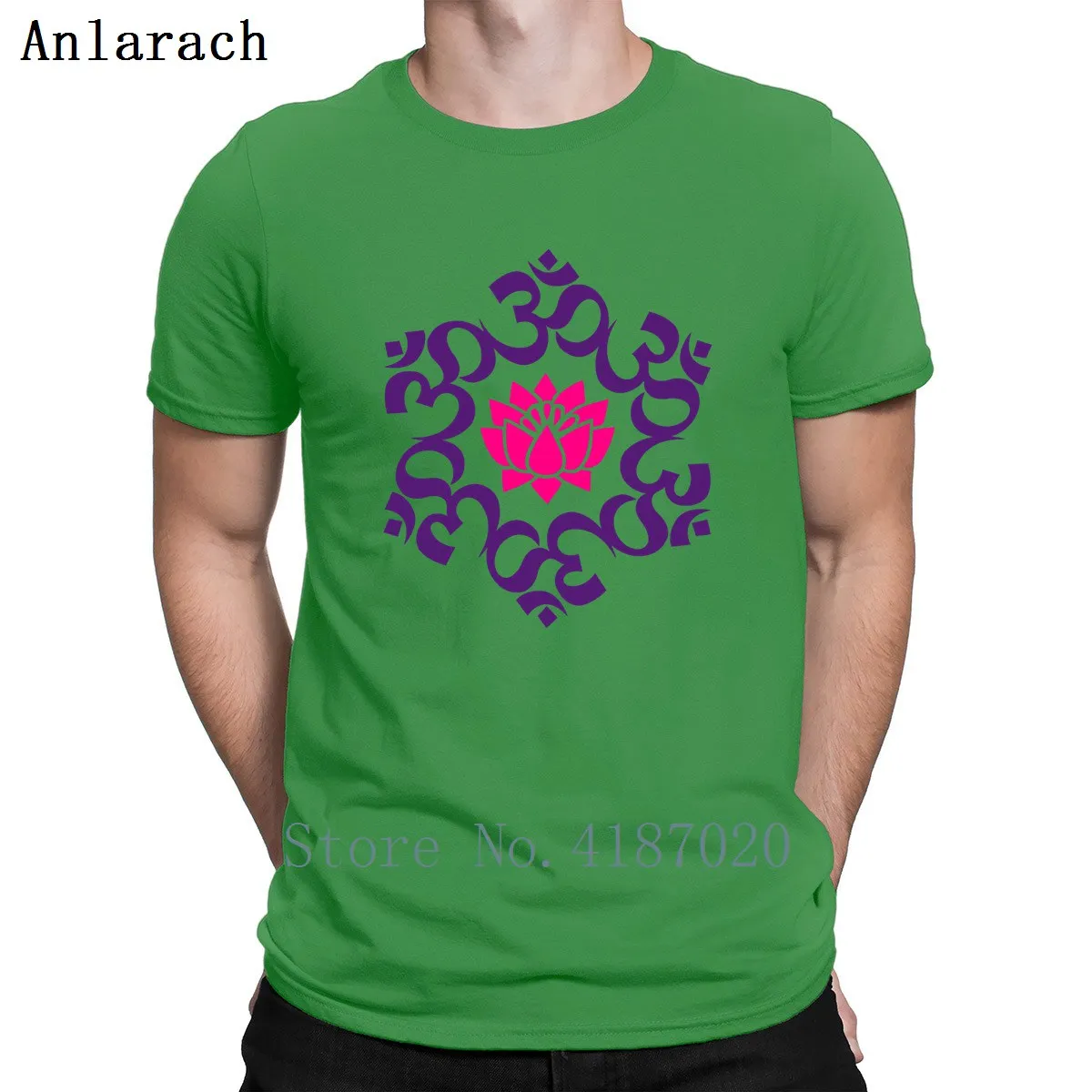 Om Lotus Meditation Yogas Aum Buddhism Tshirt Anti-Wrinkle Personalized Tee Top Natural T Shirt Size S-3xl Homme Sunlight Casual