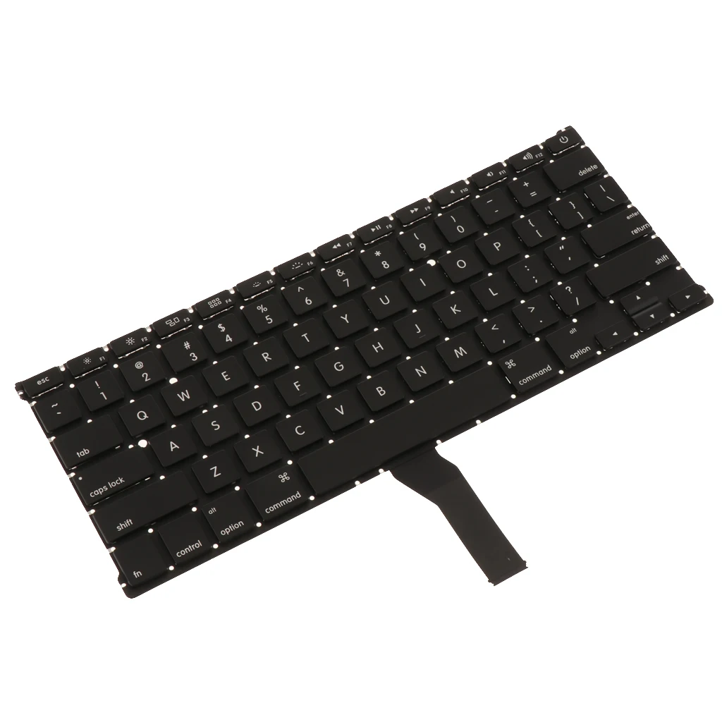 Laptop Keyboard US Version Fits for Apple MacBook Air 13 Inch A1466 A1369 - Black