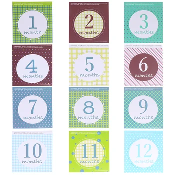 

12pcs Funny Useful Cute Handy Unique Baby Month Decals for Girls Boys