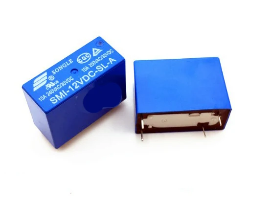10 шт./лот SMI-05VDC-SL-A/SMI-12VDC-SL-A/SMI-24VDC-SL-A 10A/250V 5 V/12 V/24 V 4 P/4Pin реле питания