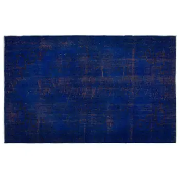 

Handmade Blue Vintage Overdyed Turkish Area Rug 175x278 Cm-5'9''X9'1''