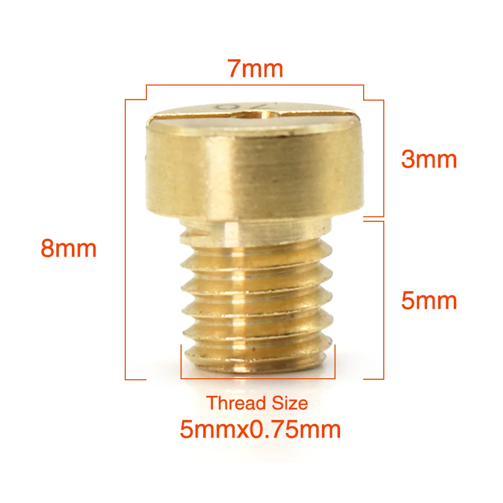 ZSDTRP 12 шт. M5 сменная нить #30 #135 жиклеры карбюратора для Dellorto SHA PHBG Carb основная