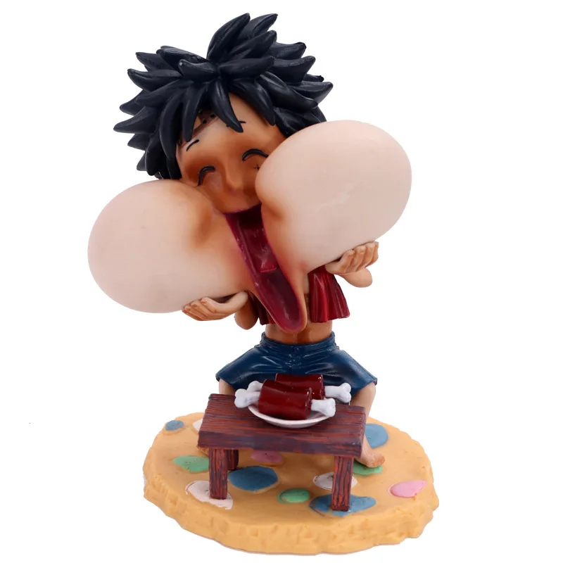 Аниме OP милый Luffy Usopp счастливый торт верхушка. Экшн-фигурка из ПВХ соломенная
