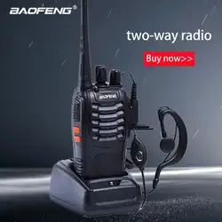 BF-888S Baofeng иди и болтай Walkie Talkie “иди и радиостанция UHF 400-470 МГц 16 каналов Портативный двухстороннее радио с наушником bf888s трансивер