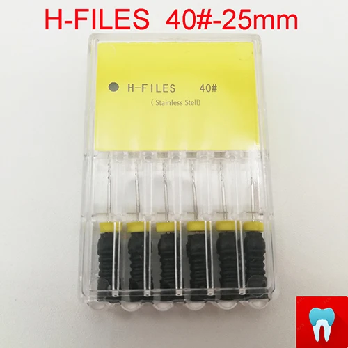 1pack(40-25mm) 11 пакетов 6#-80#25 мм зубные ПроТейпер файлы H стоматолога Эндодонтические Инструменты Стоматологические материалы ручное использование нержавеющая сталь H файлы - Цвет: 1pack(40-25mm)