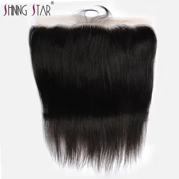 

Lace Frontal Closure 13x4 Straight Remy Brazilian Human Hair Closure Pre Plucked With Baby Hair Bleached Knots Swiss Lace 10-18