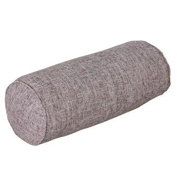 

15X40CM Solid Long Round Pillow Cotton Linen Neck Headrest Body Pillow Bed Chair Car Seat Backrest Sleeping Pillow
