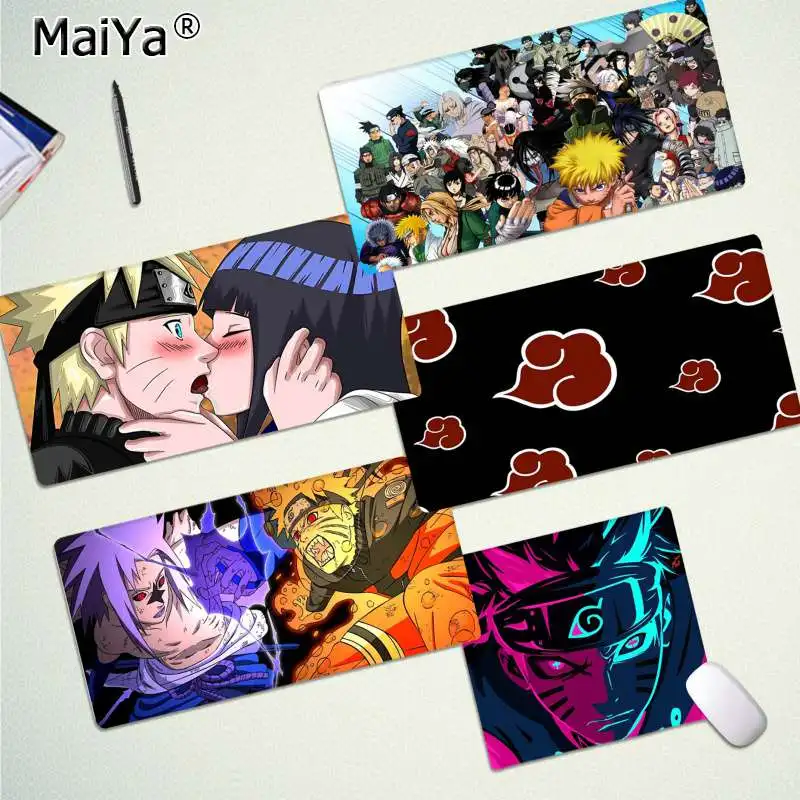 

Maiya New Design Anime Naruto Locking Edge Mouse Pad Game Free Shipping Large Mouse Pad Keyboards Mat