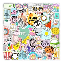 10/30/50PCS Ins Petit Frais Graffiti Autocollants Valise Ordinateur Portable Eau Tasse Bouteille à Roulettes Autocollants Décoratifs En Gros 