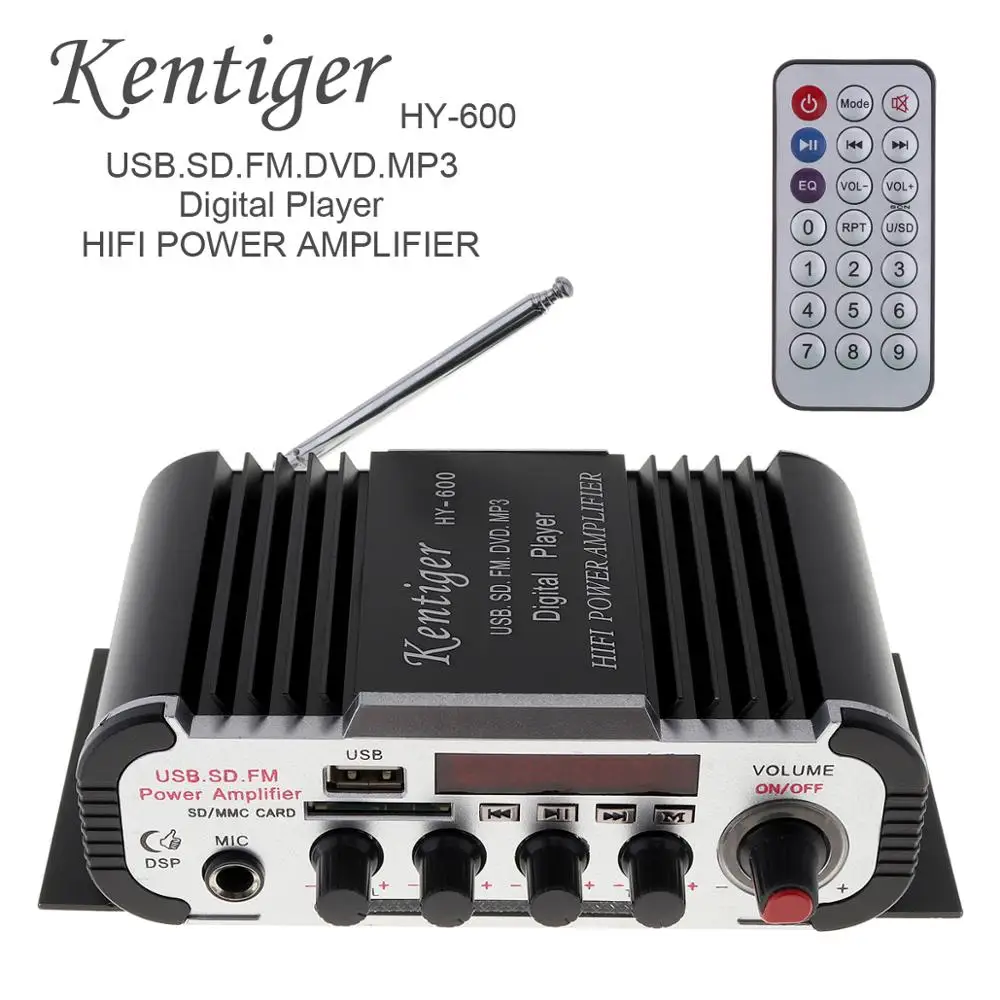 DC 12V 2CH HIFI автомобильный усилитель мощности FM Радио стерео аудио музыкальный