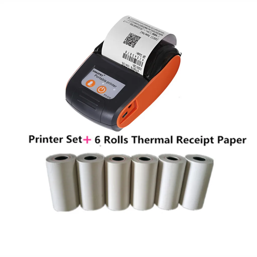 Portable 58mm Thermal Bluetooth Printer Bluetooth Receipt Printer