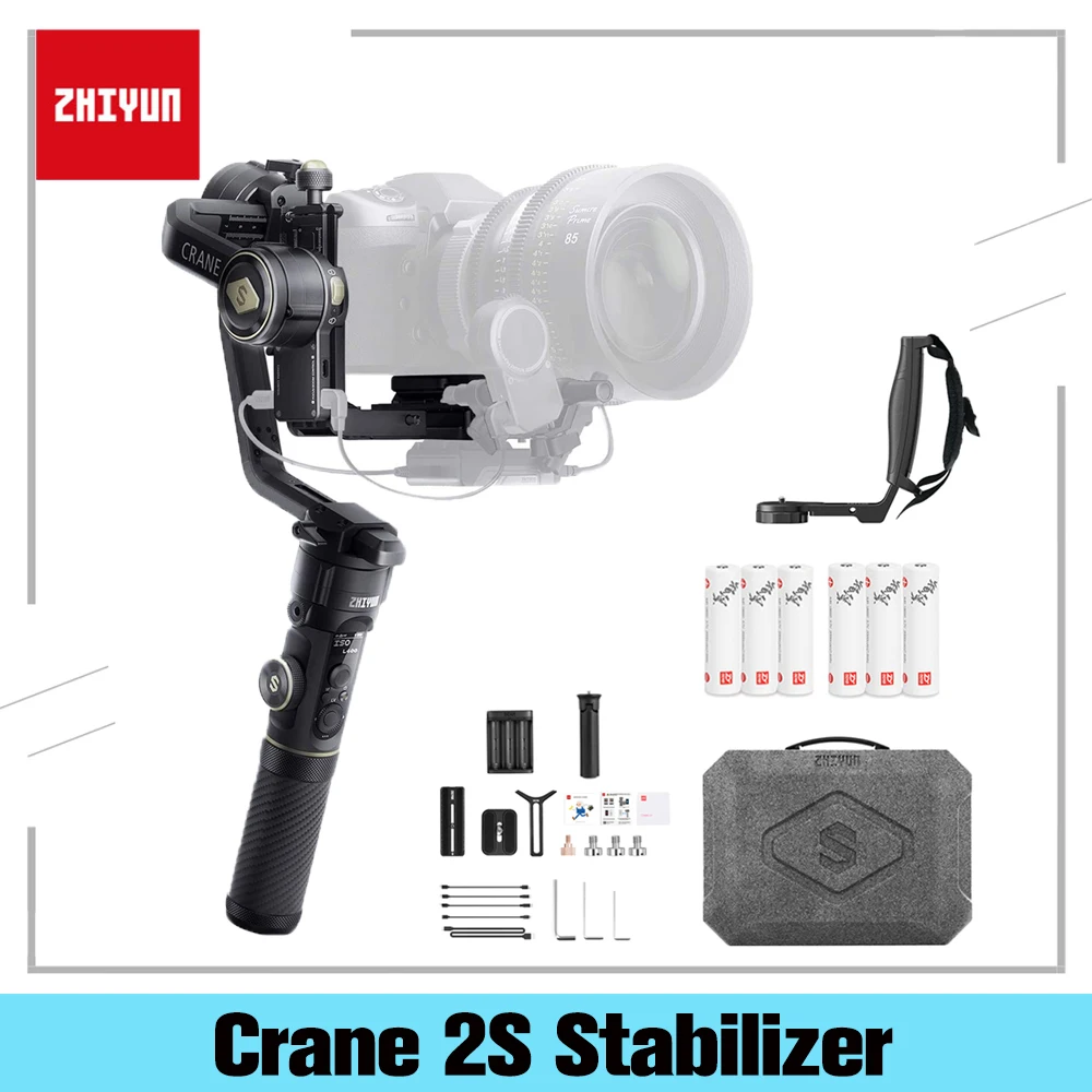 Zhiyun Crane 2S Crane2S 3 осевой ручной шарнирный стабилизатор для камеры GoPro Sony Canon Nikon Panasonic