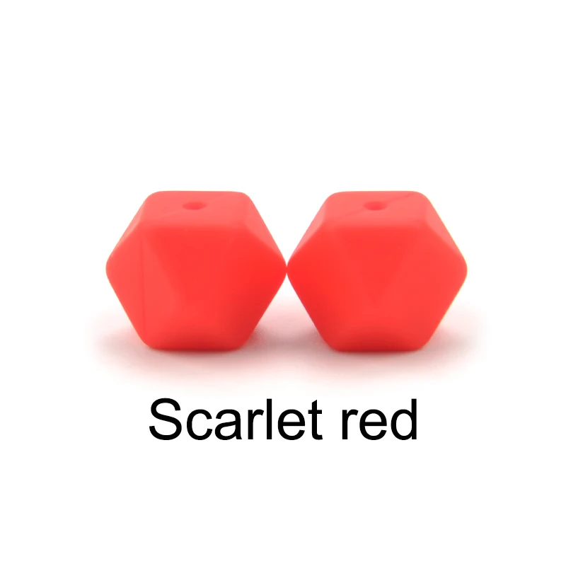 LOFCA 20PCS Hexagon Silicone Beads - BPA-Free Food Grade