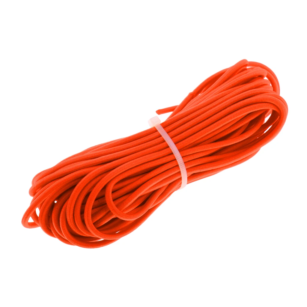 Orange Bungee Rope Shock Cord Tie Down Roof Racks Trailers 3mm 0.5 -100m