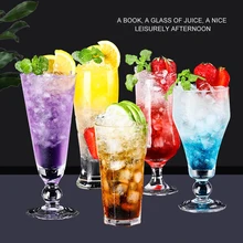 Различные стили прозрачная стеклянная чашка Молоко Фруктовый сок чай бокал для вина коктейльный Большой Круглый салат Кола тумблер для виски кружка Бытовая