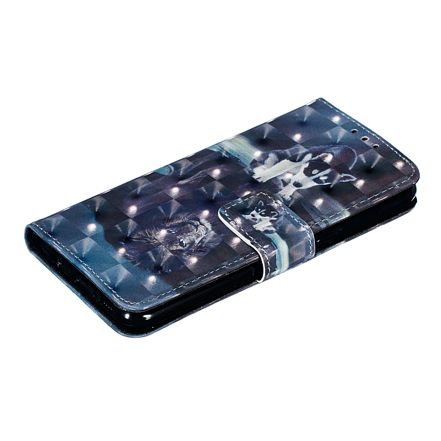 3D бумажник чехол для Samsung Galaxy S8 S8plus s9 S9plus s10 S10E Искусственная кожа флип чехол для телефона A6 a6plus j8 A9 Старлайт чехол