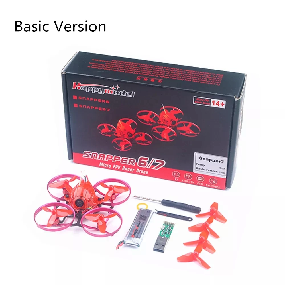 Обновленный Happymodel Snapper7 75 мм Crazybee F3 5A ESC 1S FPV гоночный Дрон BNF с камерой 700TVL