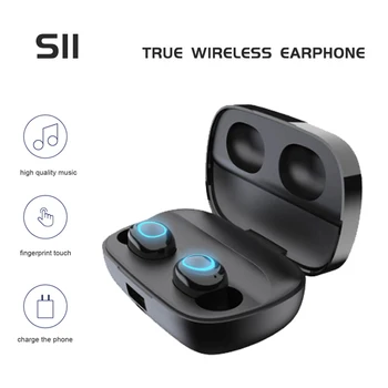 

Tws Bluetooth 5.0 Wireless Earphone S11 Touch Control In Ear Headset with Microphone HIFI Stereo Mini Earbuds IPX5 Waterproof