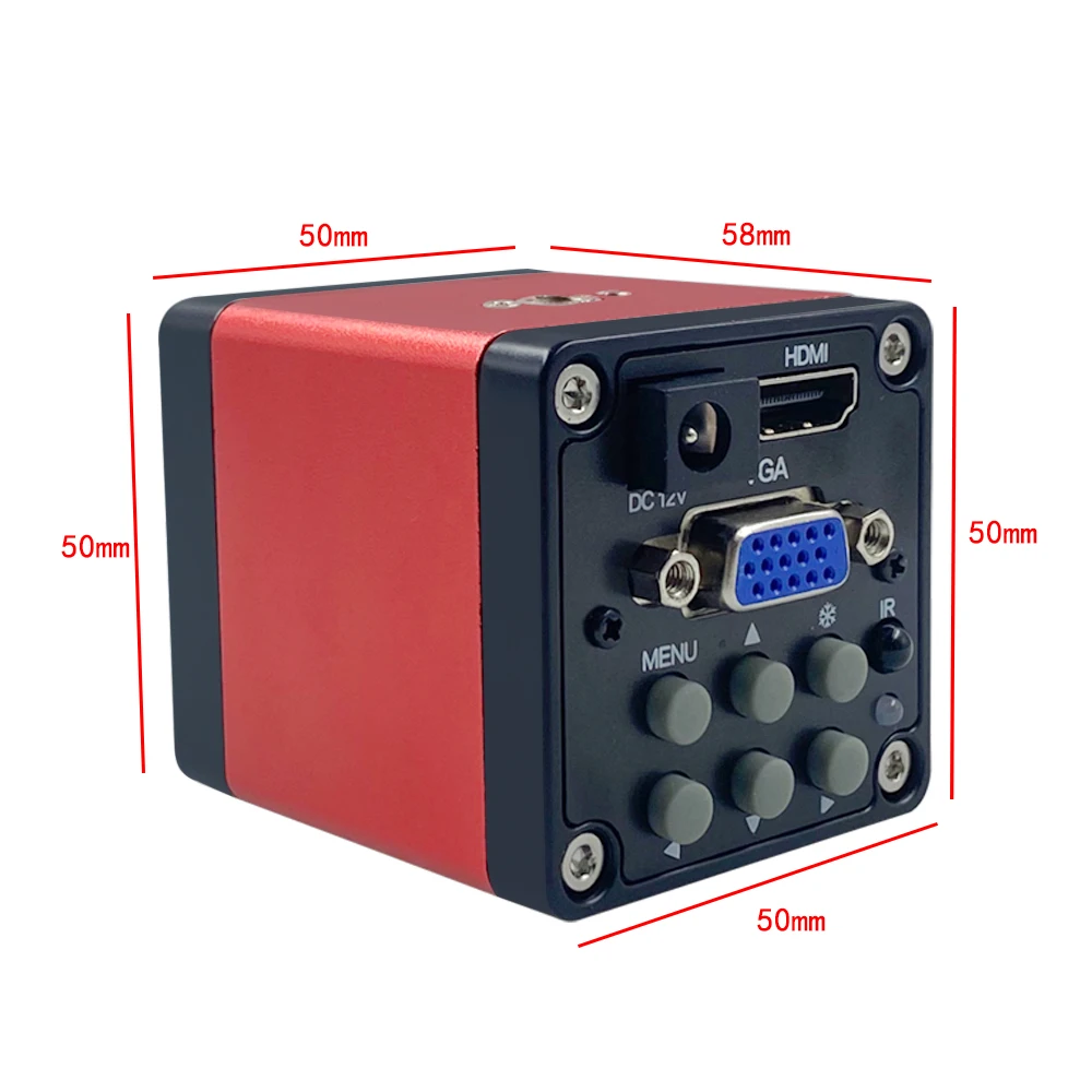 HD1080P HDMI VGA Industrial Video Microscope Camera Industry C MOUNT Camera For Phone Tablet PC PCB IC Observe Soldering Repair 4