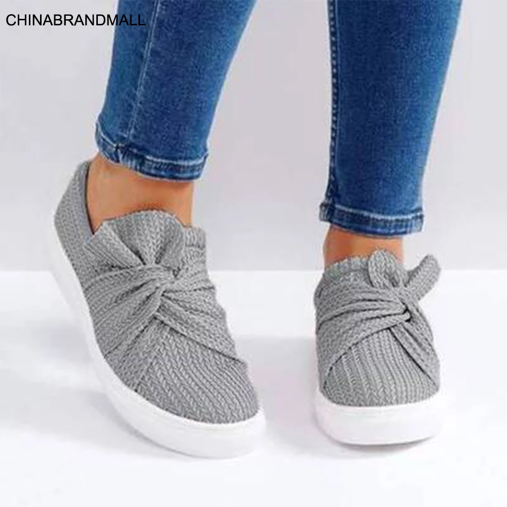 

2020 Summer Espadrilles Casual Women Sneakers Shoe Fashion Bow Women Breathable Flats Slip on Canvas Loafers Female Footwear