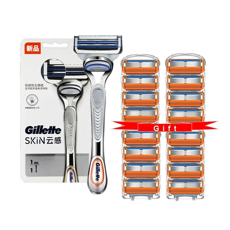 Gillette SkinGuard Чувствительная прямая безопасная бритва бритвенный станок для лица