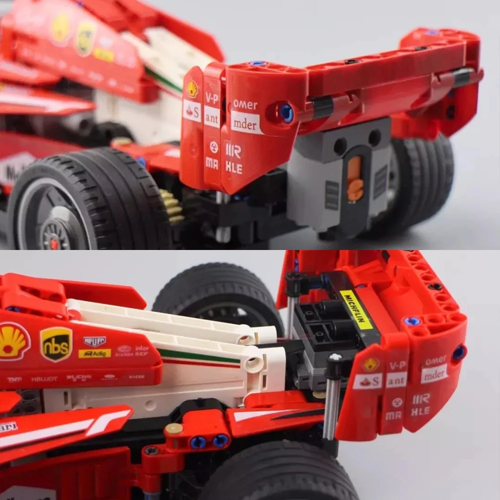 S701000 Technic серия RC автомобиль супер гоночный автомобиль F1 пульт дистанционного управления строительные блоки кирпичи детские игрушки рождественский подарок