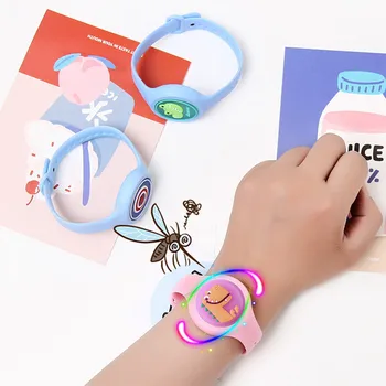 

1pc baby skin care Cute Luminous Anti Mosquito Insect Repellent Wristband Mosquito Repellent Bracelet Watch Outdoor baby gift