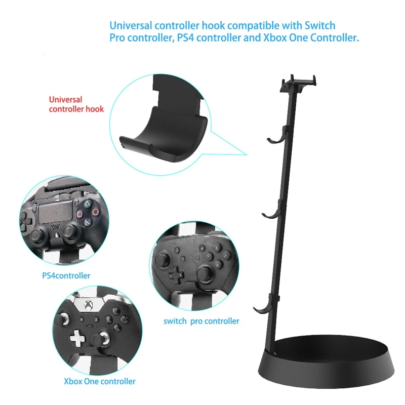 Storage Stand Bracket Rack Hanger for P4 Controller Switch Handle Fitness Ring Ring Con Headphone Accessories