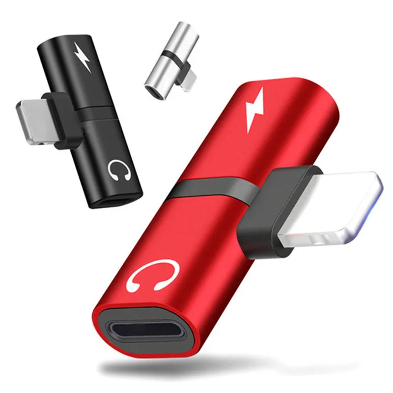 

2 In 1 Connector Splitter Charger for IPhone 11 Pro Max X XR XS Max 7 8 Audio Headphone for IPhone 11 Adapter Earphone AUX Cable