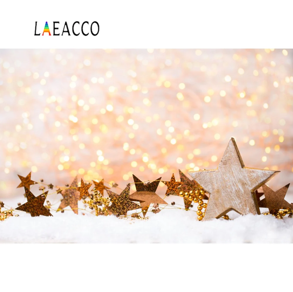 

Laeacco Christmas Star Snow Polka Dots Child Portrait Photographic Backdrops Backgrounds Photocall Photo Studio