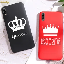 Чехол для телефона King queen Crown, пары, для huawei Y5 Y7 Pro Y9 Y3 II Y7 Prime, яркие цвета, мягкие силиконовые чехлы из ТПУ