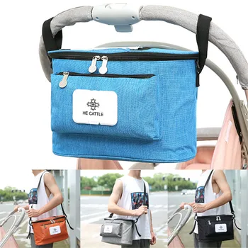 

Multipurpose Handbag Mummy Bag Storage Bag, Hanging Basket for Baby Carriage Waterproof , Blue/Black/Gray/Orange