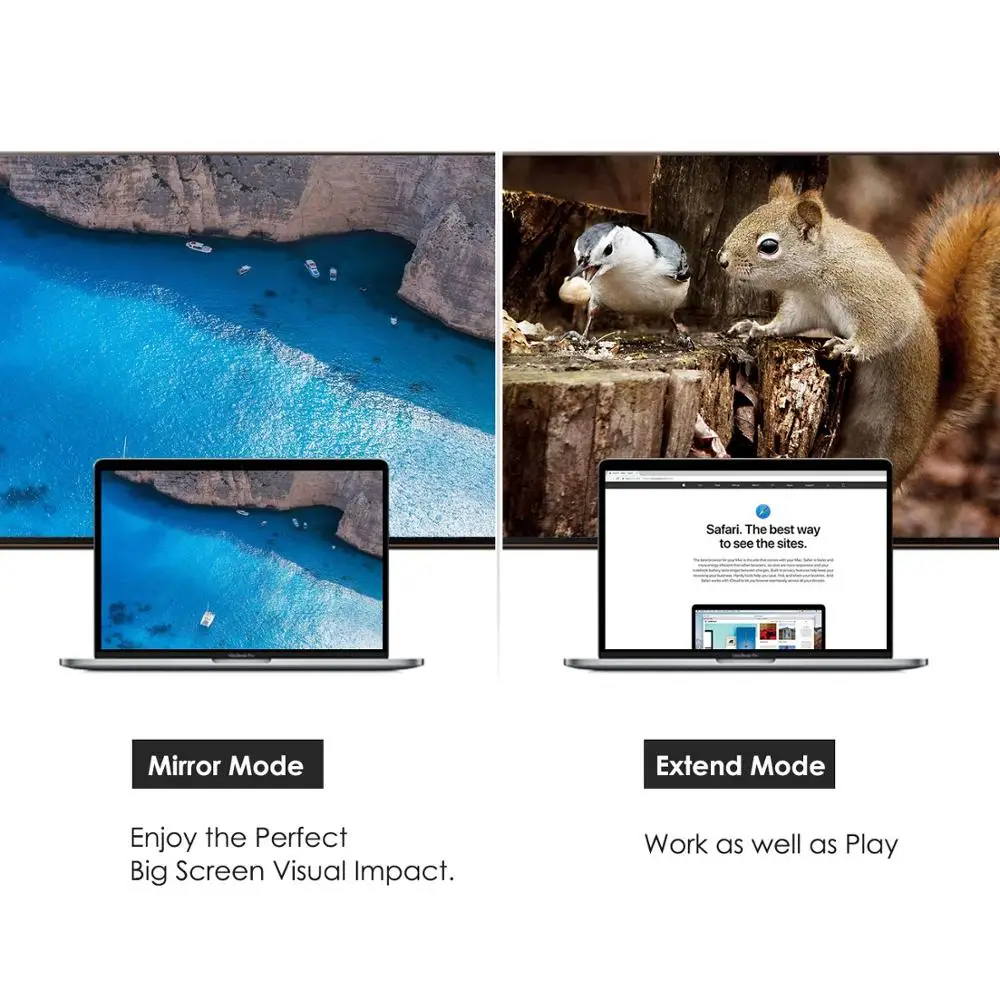 Адаптер USB C HDMI + VGA CableCreation Type (совместимый с Thunderbolt 3) 4K совместимый Macbook Pro и т.