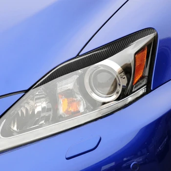 

2pcs Car Headlight Eyebrow Cover Trim Decor For Lexus IS250 IS300 2006-2012 Car Stickers Accesorios Para Auto