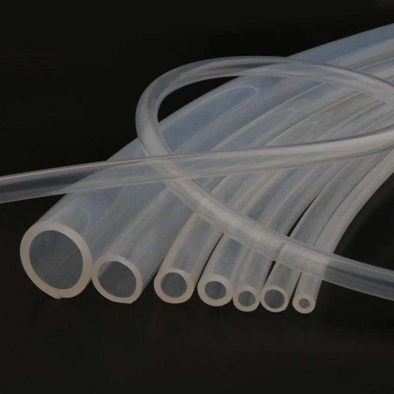 1 Đồng Hồ Đo Thực Phẩm Silicon Cao Cấp Ống 2 ~ 21Mm Trong Suốt Silicone Trong Suốt Vòi Linh Hoạt Ống Cao Su Chịu Nhiệt Uống ống Nước