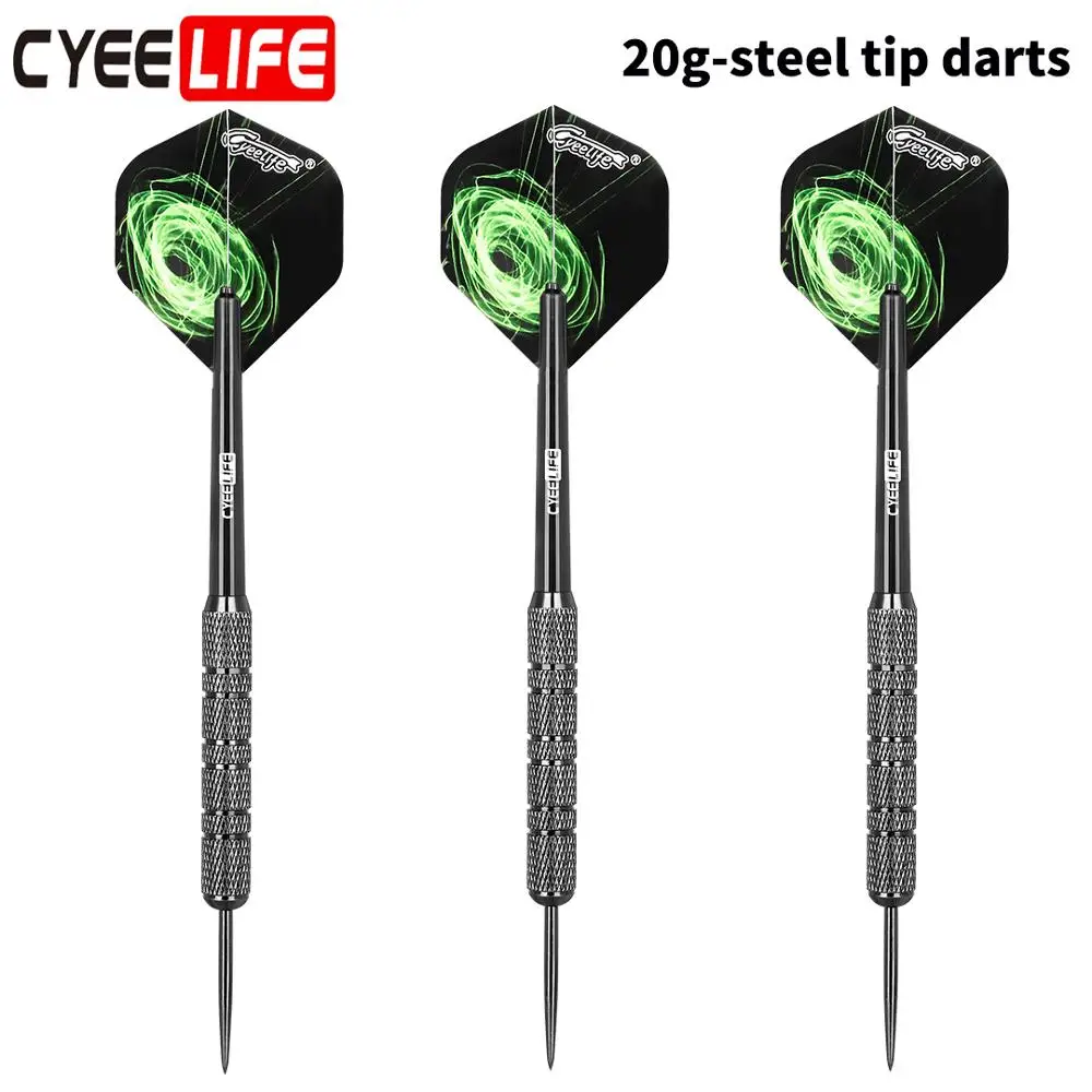 CyeeLifNew Darts High quality 3Packs Steel Pointed Darts Professional
