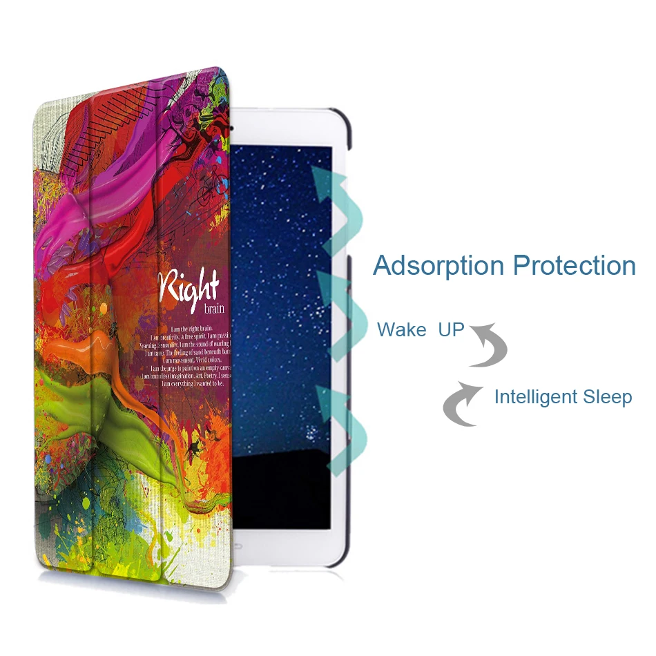 MTT чехол с граффити для Apple iPad 9,7 дюймов A1822 A1823 Magentic TriFold из искусственной кожи Smart Cover для iPad 9,7 ''A1893 чехол