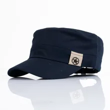 Fashion Unisex Flat Roof Hat Women Men Summer Spring Cadet Patrol Bush Hat Baseball Field Cotton Cap gorras