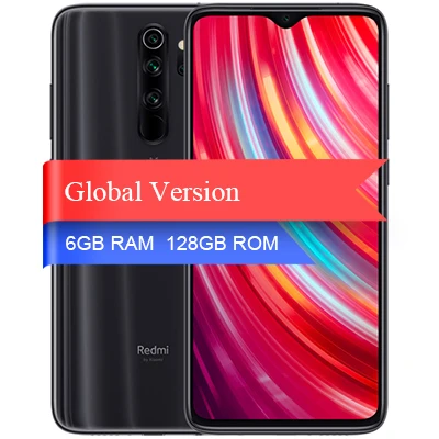 128G Global Grey Xiaomi Redmi Note 8 Pro с глобальной версией, 6 ГБ, 64 ГБ, 128 ГБ, NFC, смартфон Helio G90T, игровой процессор, 64 мп, 4 камеры, аккумулятор 4500 мАч, телефон - Цвет: 128G Global Grey
