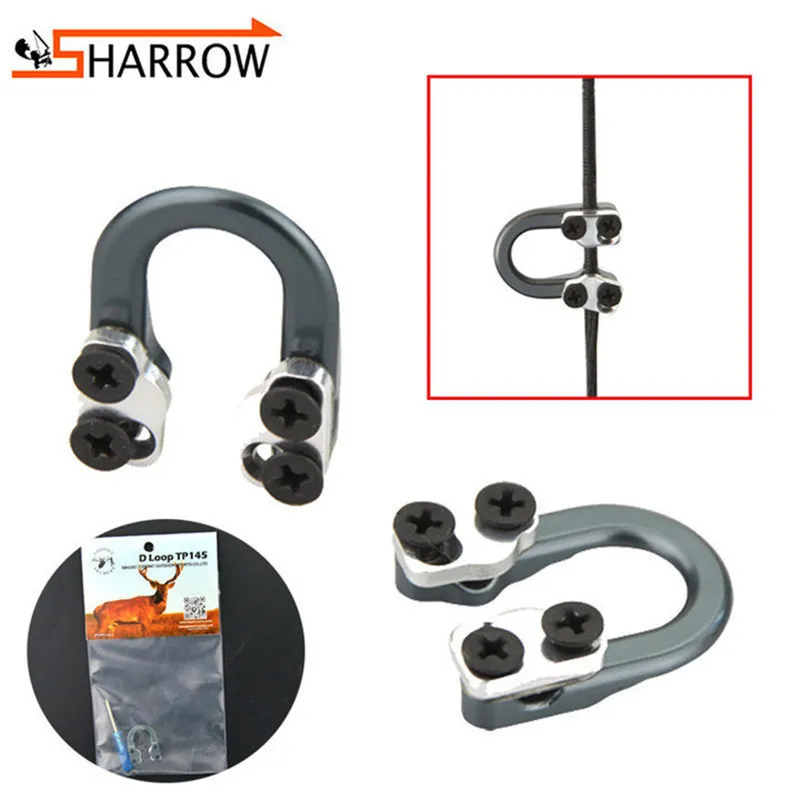 

1pc Shooting Training Practice D Loop Ring TP145 Compound Bow Release Aid Aluminum Alloy D Loop Archery Hunting Accessories