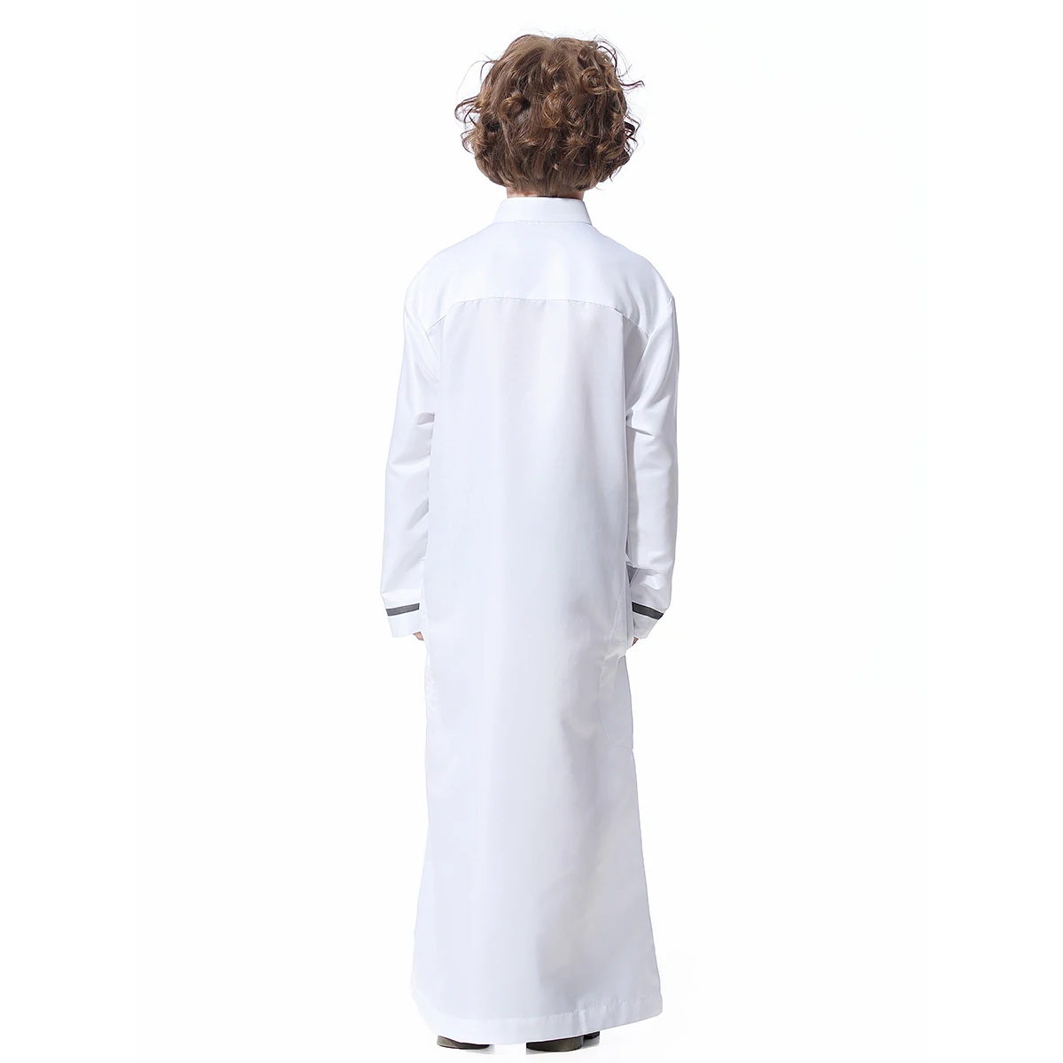 Muslim Arab Boy Robe Saudi Thobe Thoub Jubba Abaya Islamic Clothes Kaftan Dishdasha Long Sleeve Children Kids School Middle East