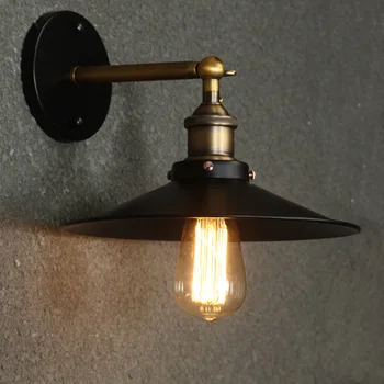 

American industrial wind restoring ancient ways LOFT Edison cafe shops bar wall lamp corridor balcony pot wall lamp